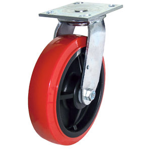 Mold-On Polyurethane Industrial Casters with Plate