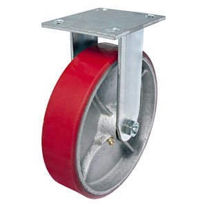 Heavy-Duty Mold-On Polyurethane Industrial Casters with Plate