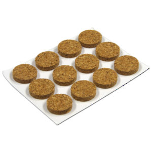 PRO-TEC® Self-Adhesive Cork Bumper Pads